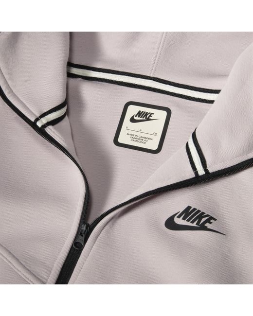 Nike Sportswear Tech Fleece Windrunner Hoodie Met Rits in het Gray