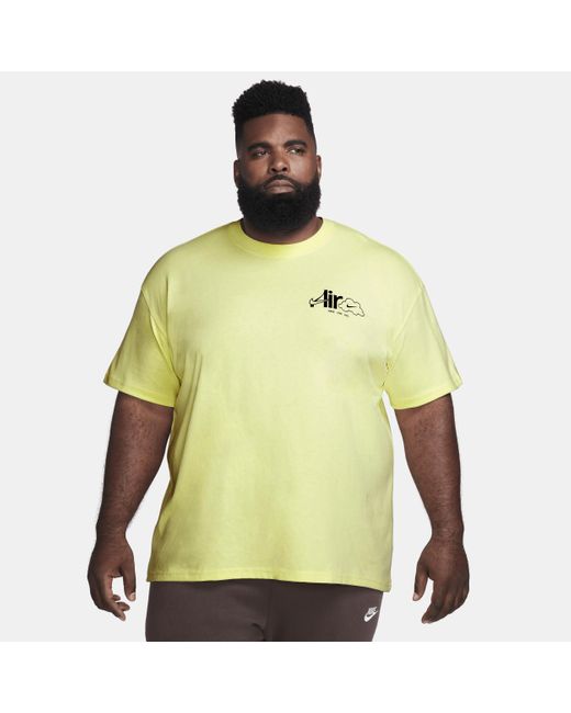 Nike Sportswear Max90 T-shirt in Yellow for Men