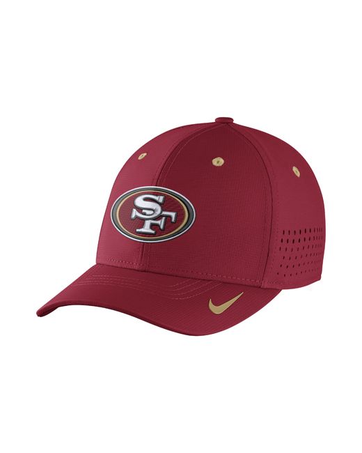 Nike Legacy Vapor Swoosh Flex (nfl 49ers) Fitted Hat in Red for Men | Lyst