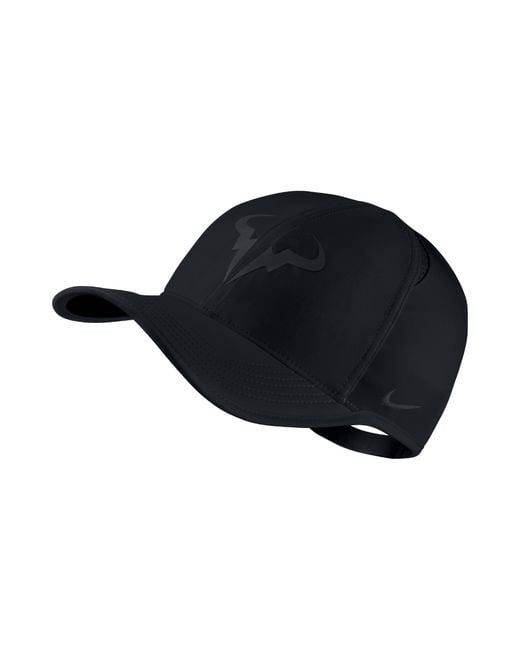 Nike Court Featherlight Rafael Nadal Premier Adjustable Tennis Hat (black) for men