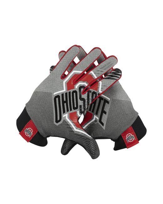 Nike Gray Stadium (ohio State) Football Gloves for men