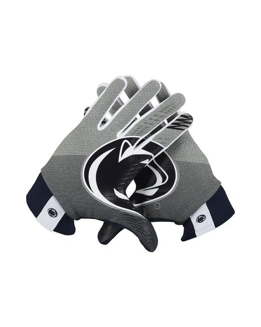 Nike Gray Stadium (penn State) Football Gloves for men