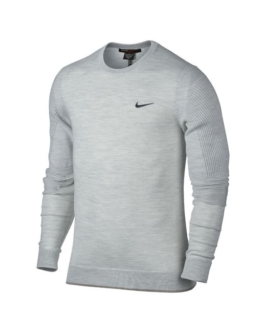 Nike Gray Tw Wool Crew Men's Golf Sweater for men