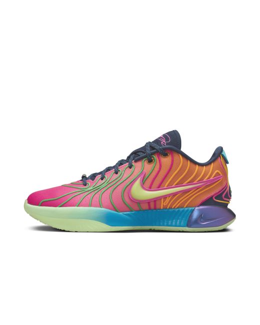 Nike Blue Lebron Xxi Basketball Shoes