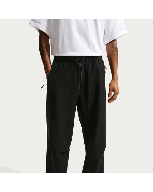 Nike Black Tech Dri-Fit Shori Knit Pants for men