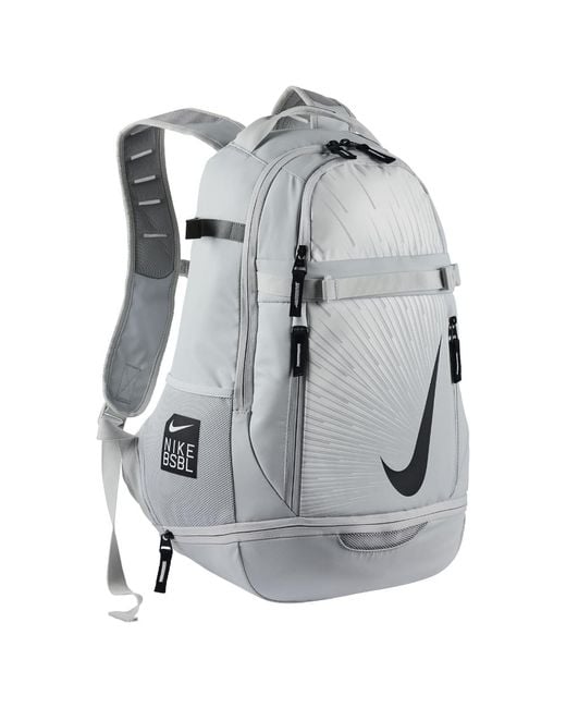 Nike Gray Vapor Elite 2.0 Graphic Baseball Backpack (silver) for men