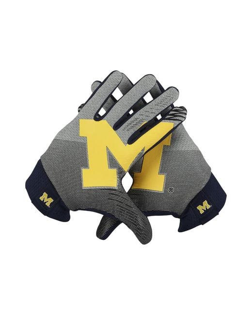 Nike Gray Stadium (michigan) Football Gloves for men