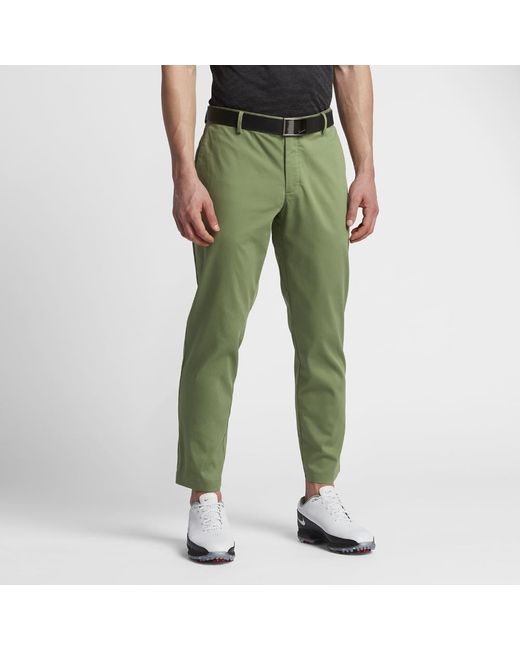 Nike Cotton Modern Cropped Washed Men's Golf Pants in Green for Men | Lyst