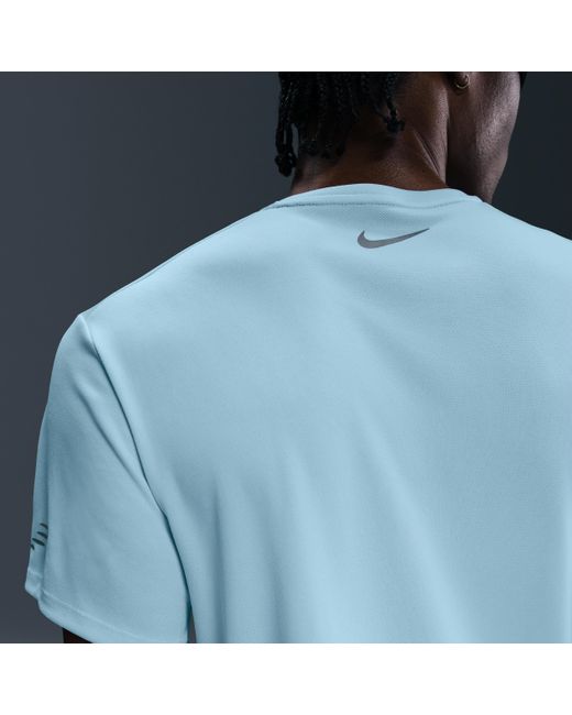 Maglia Da Running A Manica Corta Dri-Fit Uv Miler Flash – Uomo di Nike in Blue da Uomo