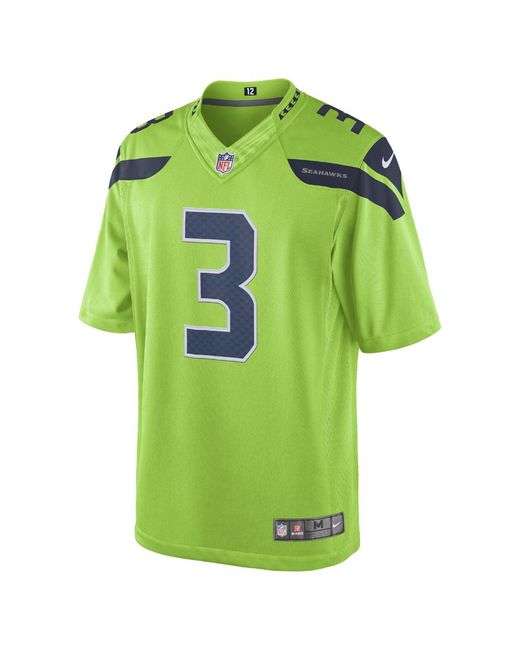 Nike Green Nfl Seattle Seahawks Color Rush Limited (russell Wilson) Men's Football Jersey for men