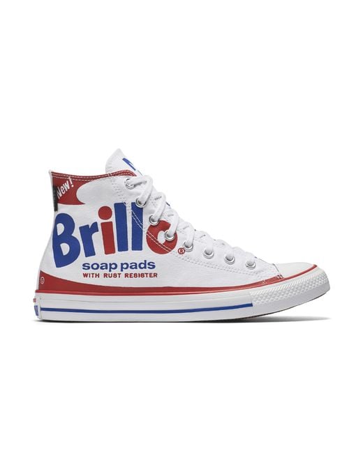 Converse Chuck Taylor All Star Andy Warhol Brillo High Top Shoe in White  for Men | Lyst