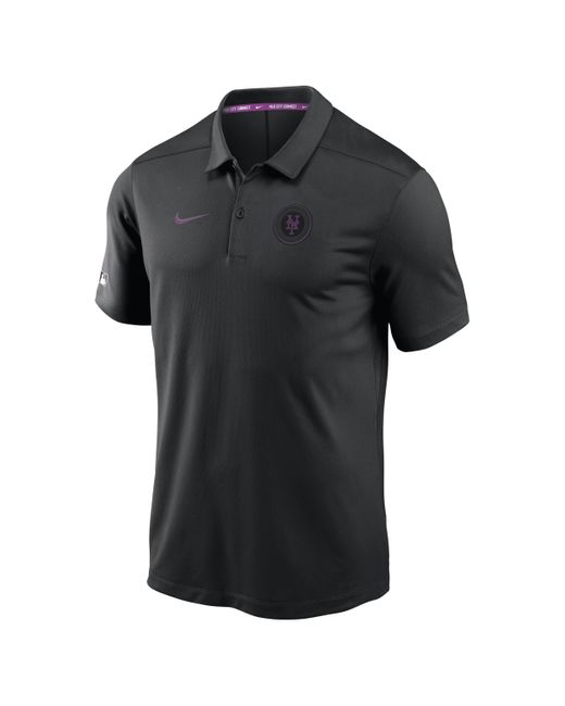 Nike Black New York Mets Authentic Collection City Connect Victory Dri-fit Mlb Polo for men