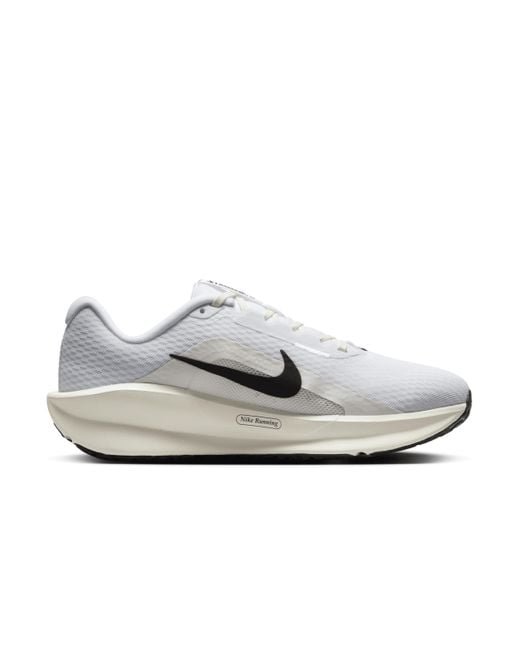 Nike White Downshifter 13 Road Running Shoes (Extra Wide)