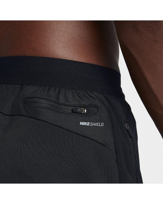 Nike Shield Phenom Men's Running Pants in Black for Men