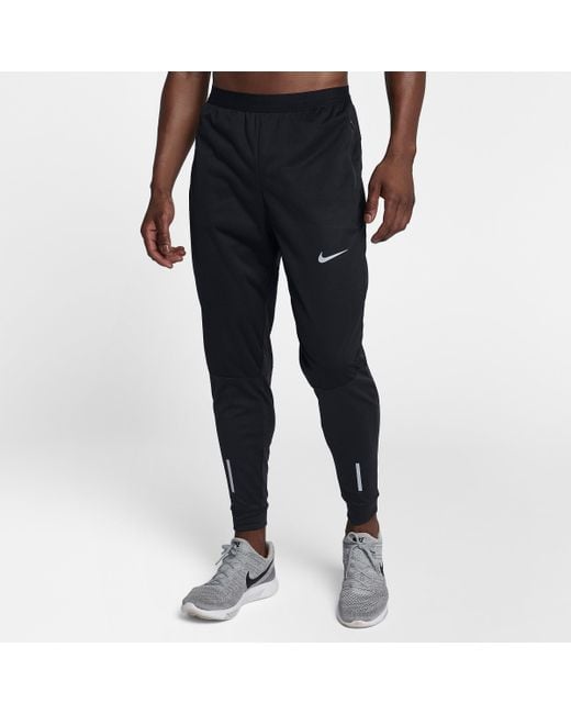Nike Synthetic Shield Phenom Men's Running Pants in Black for Men | Lyst UK