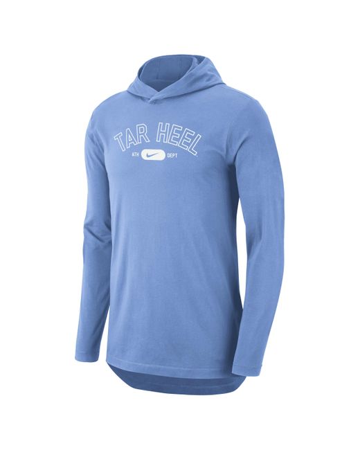 Nike Blue Unc Dri-fit College Hooded T-shirt for men
