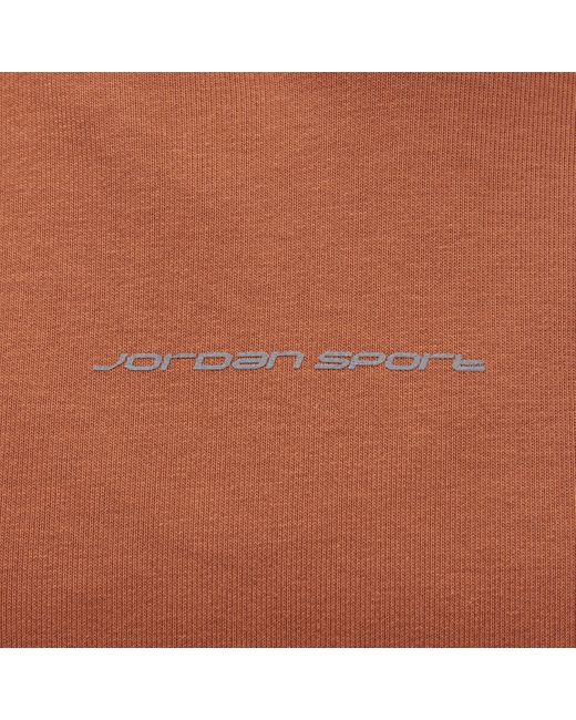 Felpa in fleece con cappuccio e grafica jordan sport di Nike in Brown