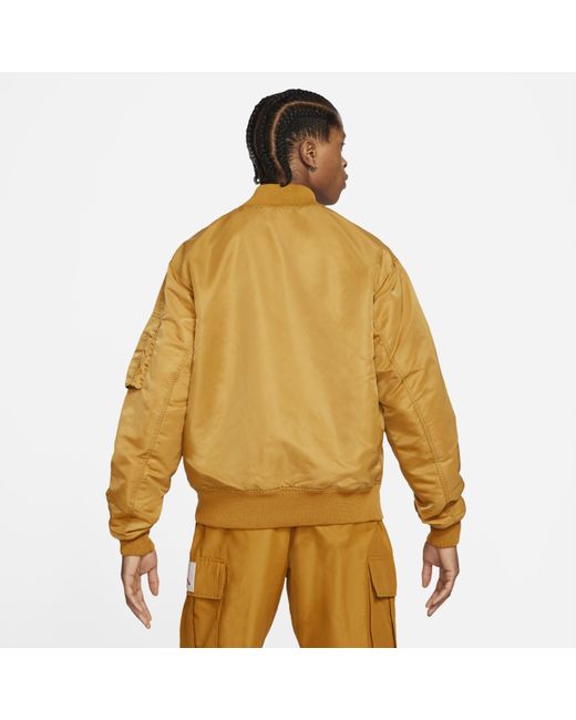 Nike Jordan Flight Ma 1 Reversible Bomber Jacket In Yellow For Men Lyst