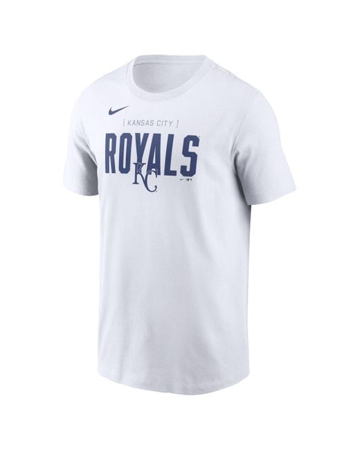 Nike Blue Kansas City Royals Home Team Bracket Mlb T-shirt for men