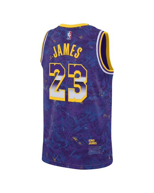 Nike Synthetic Lebron James Select Series Nba Jersey Purple For Men Lyst