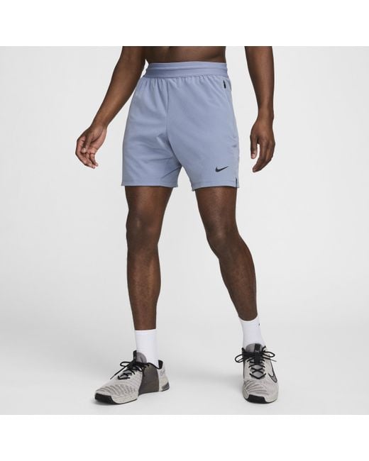 Shorts da fitness dri-fit non foderati 18 cm flex rep 4.0 di Nike in Blue da Uomo