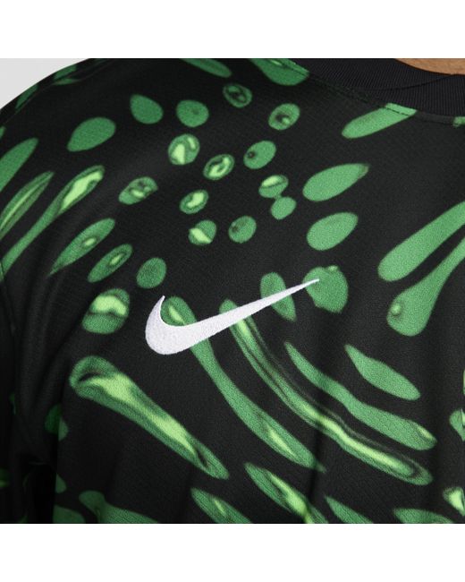 Nike Green Nigeria 2024 Stadium Away Dri-Fit Soccer Replica Jersey for men