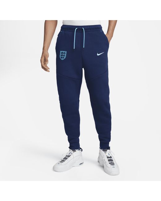 Nike England Tech Fleece joggers in Blue for Men | Lyst