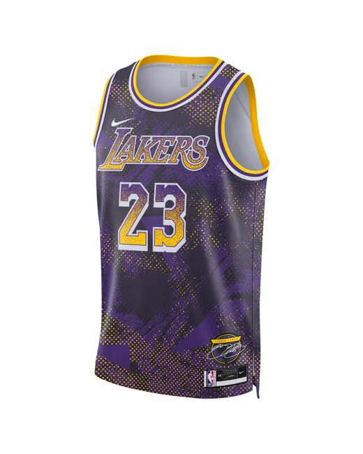 Nike Blue Lebron James Los Angeles Lakers 2025/26 Select Series Dri-Fit Nba Swingman Jersey for men