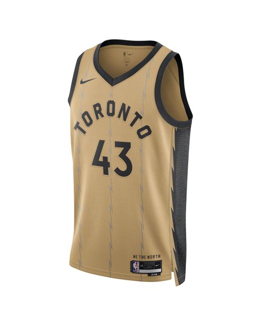Nike Pascal Siakam Toronto Raptors City Edition 2023/24 Dri-fit Swingman Nba-jersey in het Natural voor heren