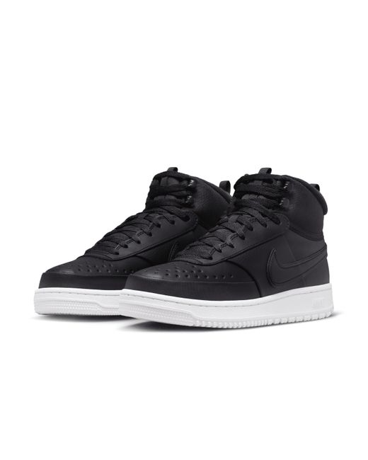 Nike Court Vision Mid Winter Shoes in Black for Men | Lyst