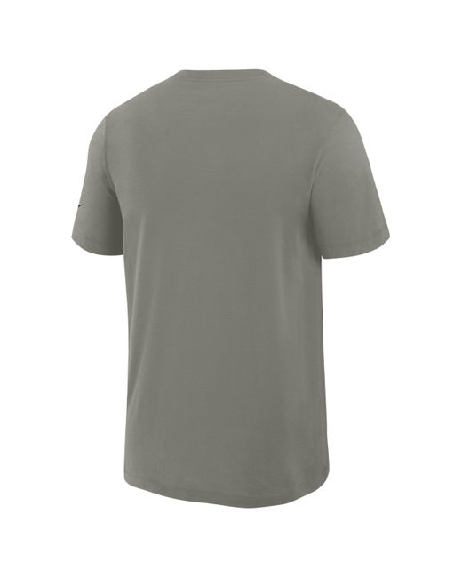 Nike Gray New York Jets Rivalries Collection Slub Dri-Fit Nfl T-Shirt for men