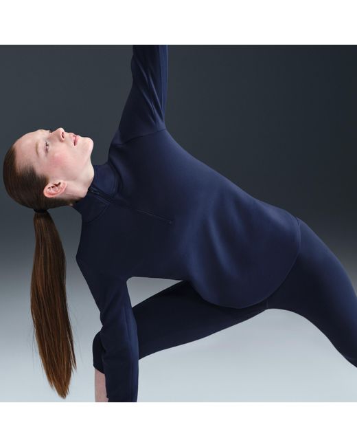 Nike Blue One Therma-Fit 1/2-Zip Mid Layer
