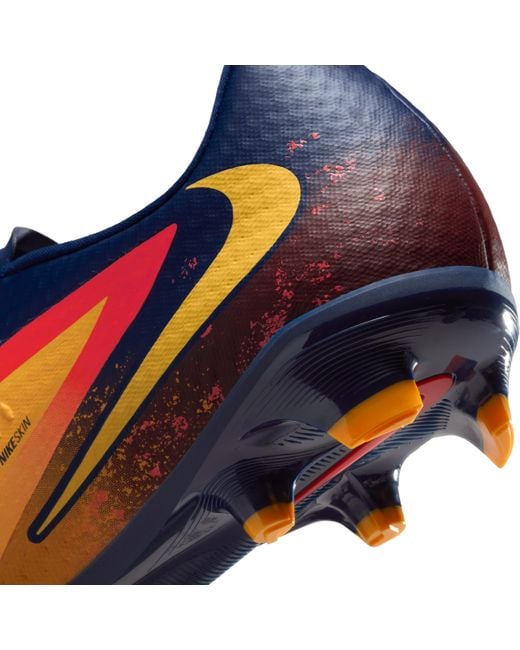 Nike Blue Phantom 6 Low Academy "Erling Haaland" Multi-Ground Soccer Cleats for men