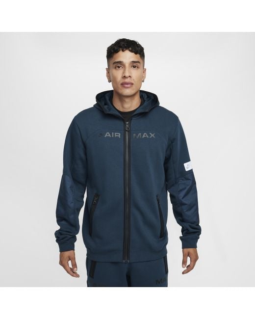 NIKE Air Max Full Zip フリースフーディ 関税＆送料込 Black Nike Air Max Full Zip Fleece Hoodie - JD Sports Global