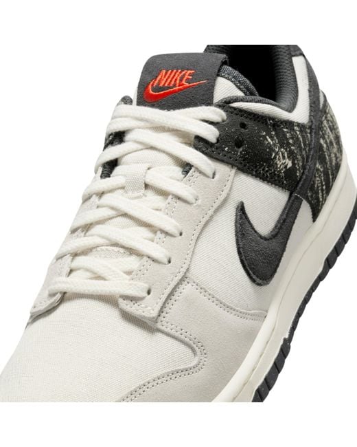 Nike White Dunk Low Retro Se Shoes for men