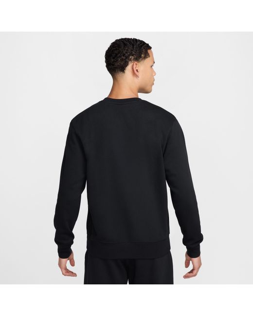 Nike Black Club French Terry Crew for men