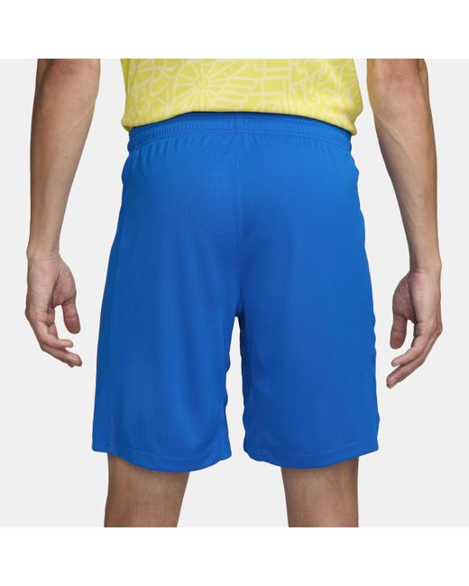 Nike Blue Brazil 2024 Stadium Home Dri-fit Soccer Replica Shorts for men