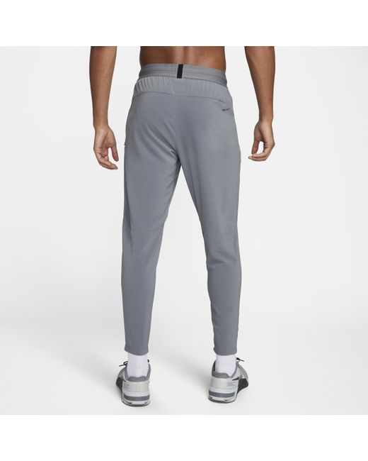 Nike Gray Flex Rep Dri-fit Fitness Trousers 50% Recycled Polyester for men