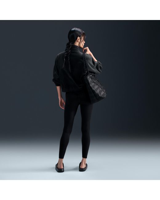 Nike Black One Therma-Fit Oversized 1/2-Zip Fleece Top