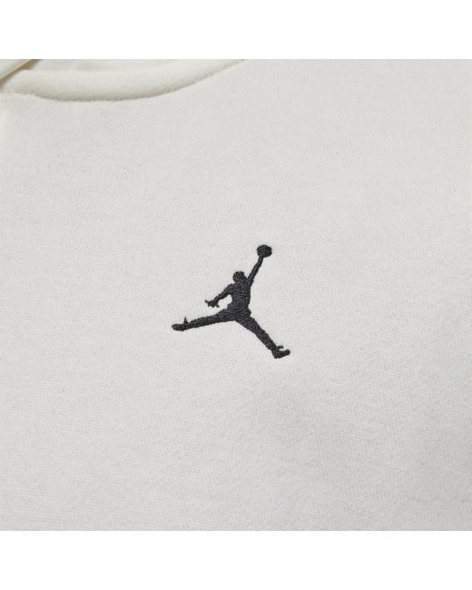 Nike Jordan Brooklyn Fleece Hoodie Met Rits in het Gray