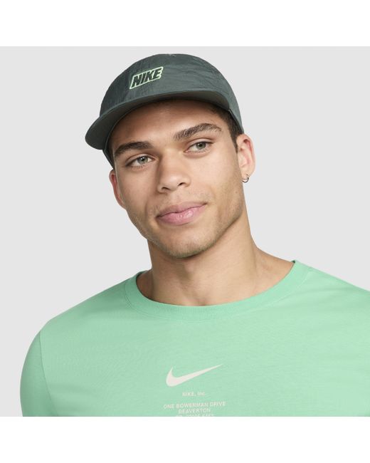 Nike Green Club Unstructured Flat Bill Outdoor Cap