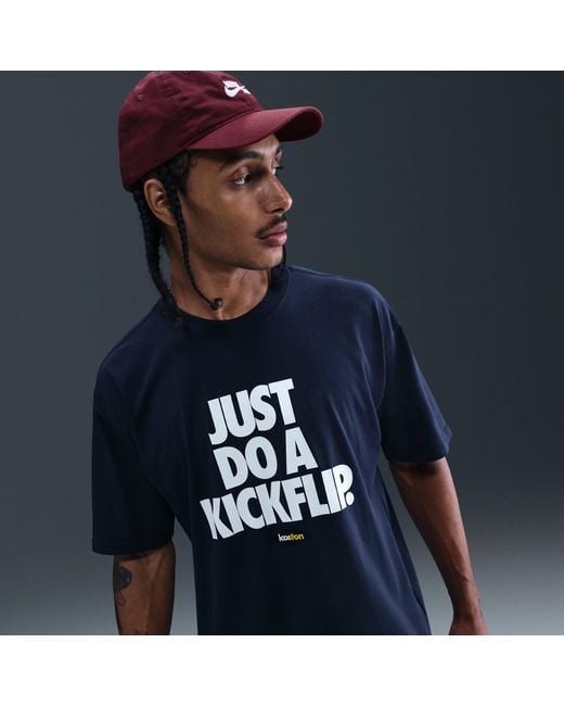 Nike Blue Sb X Koston Max90 Skate T-Shirt for men