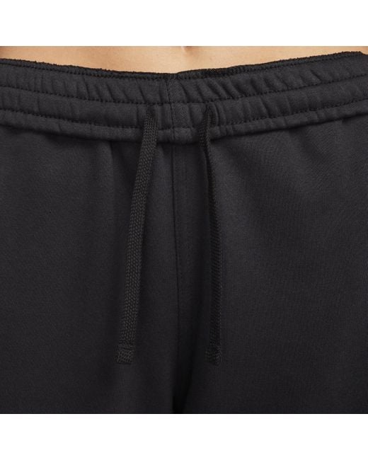 Nike Black Sportswear Straight-leg French Terry Trousers Cotton