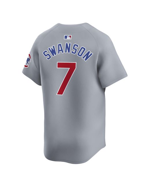Nike Blue Dansby Swanson Chicago Cubs Dri-fit Adv Mlb Limited Jersey for men