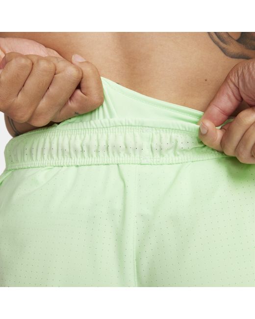 Nike Green Fast Dri-fit 3" Brief-lined Running Shorts for men