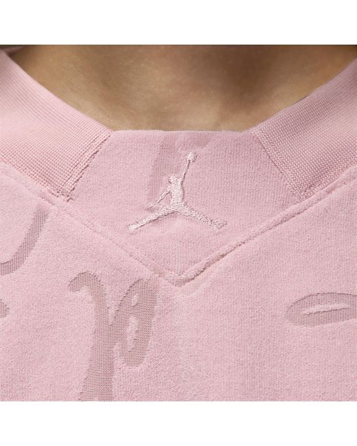 Nike Jordan Knit Croptop in het Pink