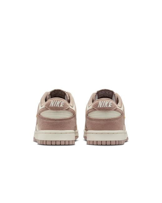 Nike Pink Dunk Low Suede Shoes