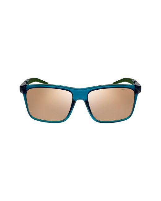 Nike Blue Radeon Byte Mirrored Sunglasses for men