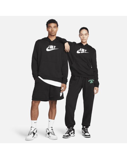 Nike Black Sportswear Club Fleece Logo Pullover Hoodie