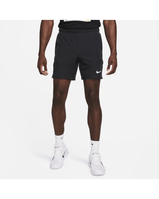 Nike Black Court Advantage Dri-fit 7" Tennis Shorts for men